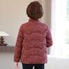 Schmale Baumwolljacke mit Stehkragen für Frauen mittleren Alters und ältere Frauen
