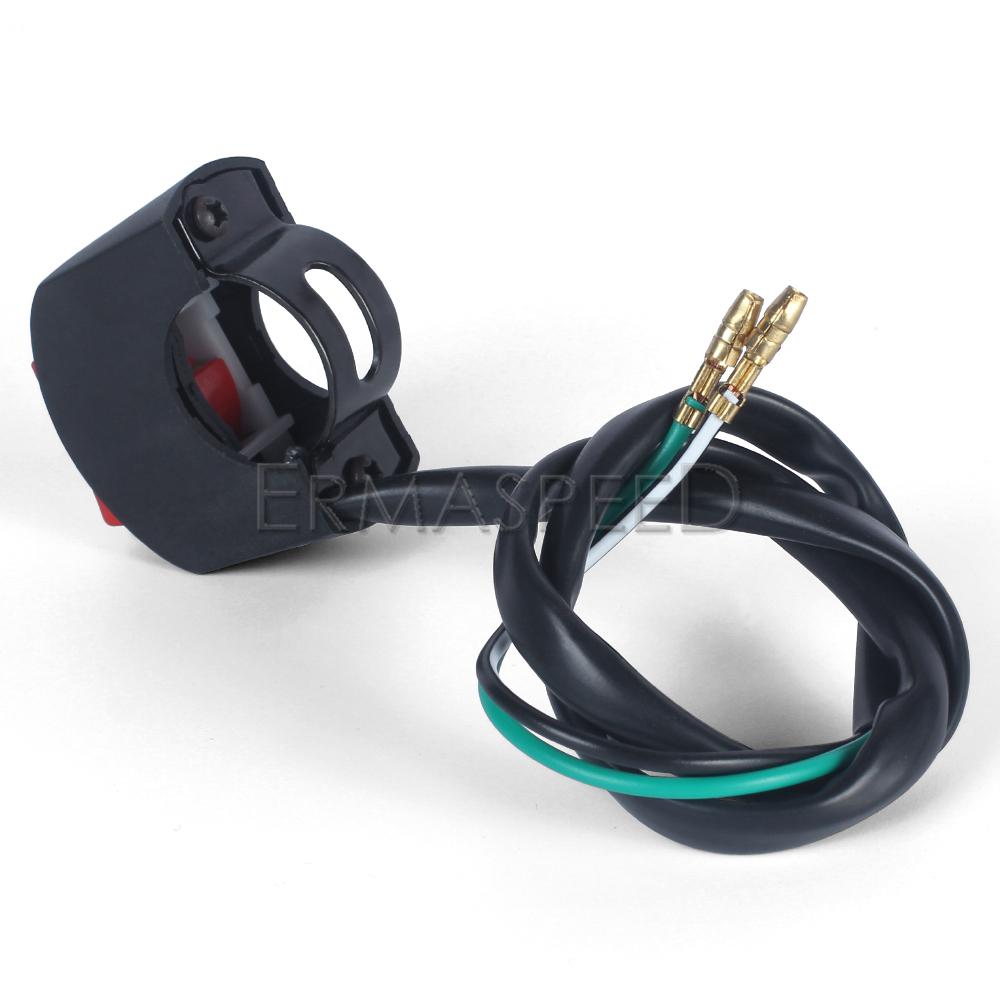 7/8'' 22mm Motorrad Lenker Schalter ATV Roller Lenker Licht Schalter 12V Nebelscheinwerfer Ein-Aus-Taste Wasserdicht