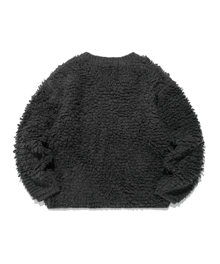 Niceghostclub Loop Sweater Cardigan_Charcoal(Ng2Efuk681A)