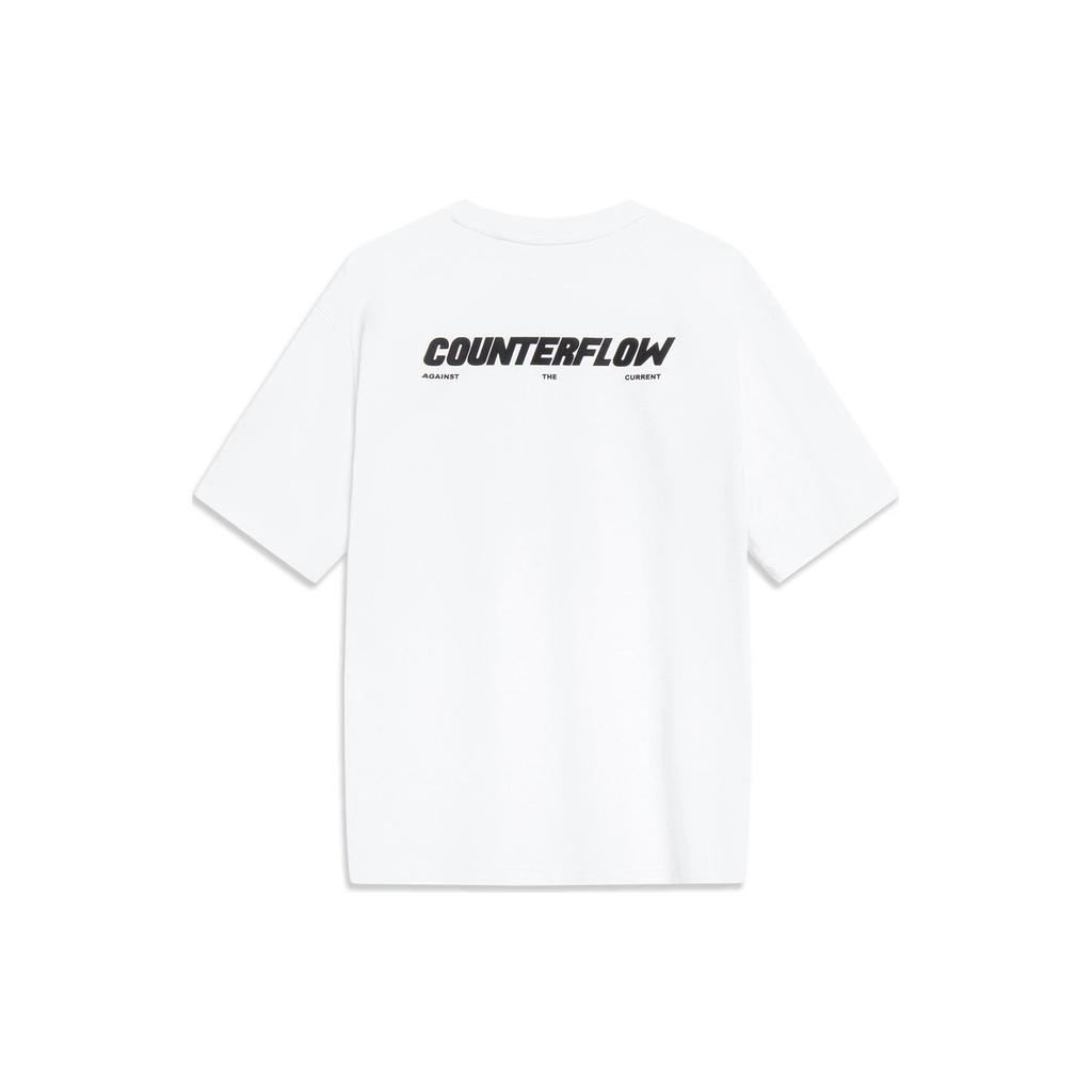 Li Ning CF Tracing T Shirt Unisex Standard White AHSUB19-1