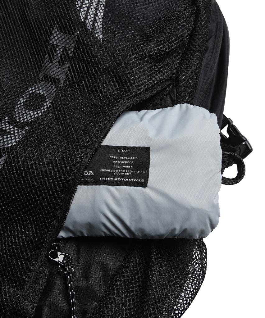 Phyps Motorcycle Utility Mesh Backpack Black