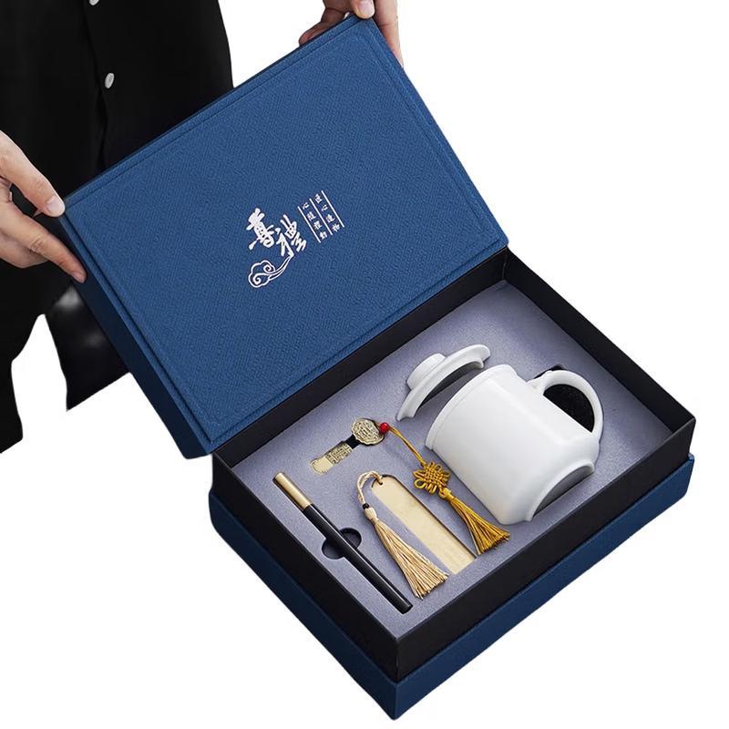 White Porcelain Four-Piece Tea Set Gift