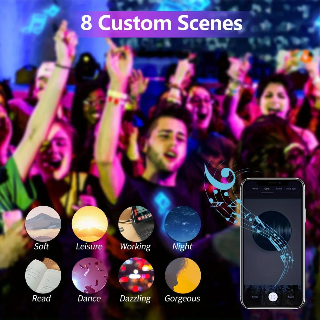 Tuya Smart WiFi Bluetooth LED Bulb GU10 RGB 220V 5W LED Light Remote APP Control Dimmable Lamp Alexa Google Home Assistant