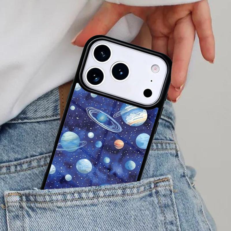 Planets and Comets Phone Case for iPhone 17ProMax 12 13 14 15 16e 17 Pro Max Plus Air Cover