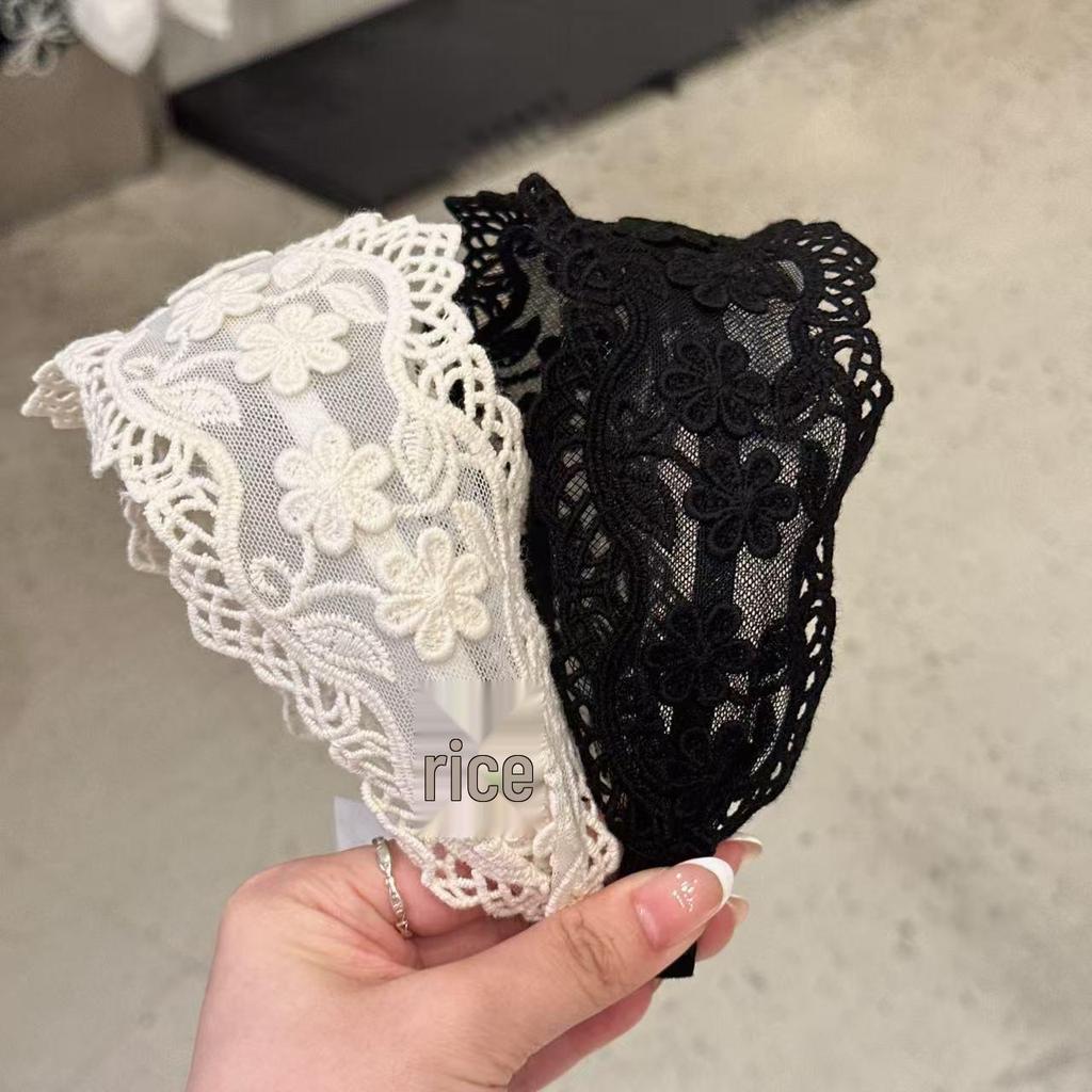 Breites Spitzenstirnband im koreanischen Stil für Damen - Süßes Mori-Girl-Haaraccessoire