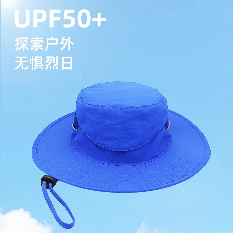Spring and summer new sunscreen bucket hat breathable travel men and women big brim mountain outdoor camping sun hat