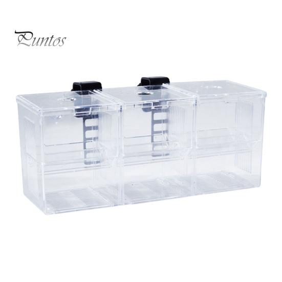 Aquarium Breeder Box Isolation Fish Breeding Hatching Divider Transparent Multi-Grid Design Fish Breeding Isolation Box for Shrimp Clownfish