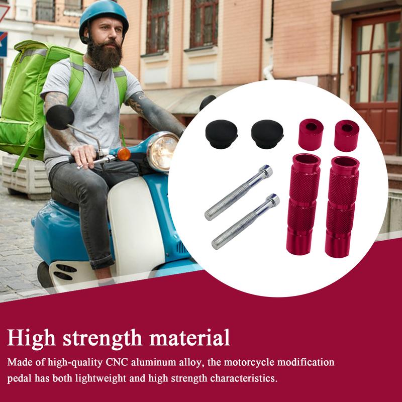 Motorcycle Foot Rest Motorbike Pedal Aluminum Alloy Replacement Parts Pedals For Dirt Bike Gravel Road Cycling Scooter Riding
