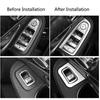 Car Window Lift Button   Cover Trim  Decoration Frame for   C Class W205