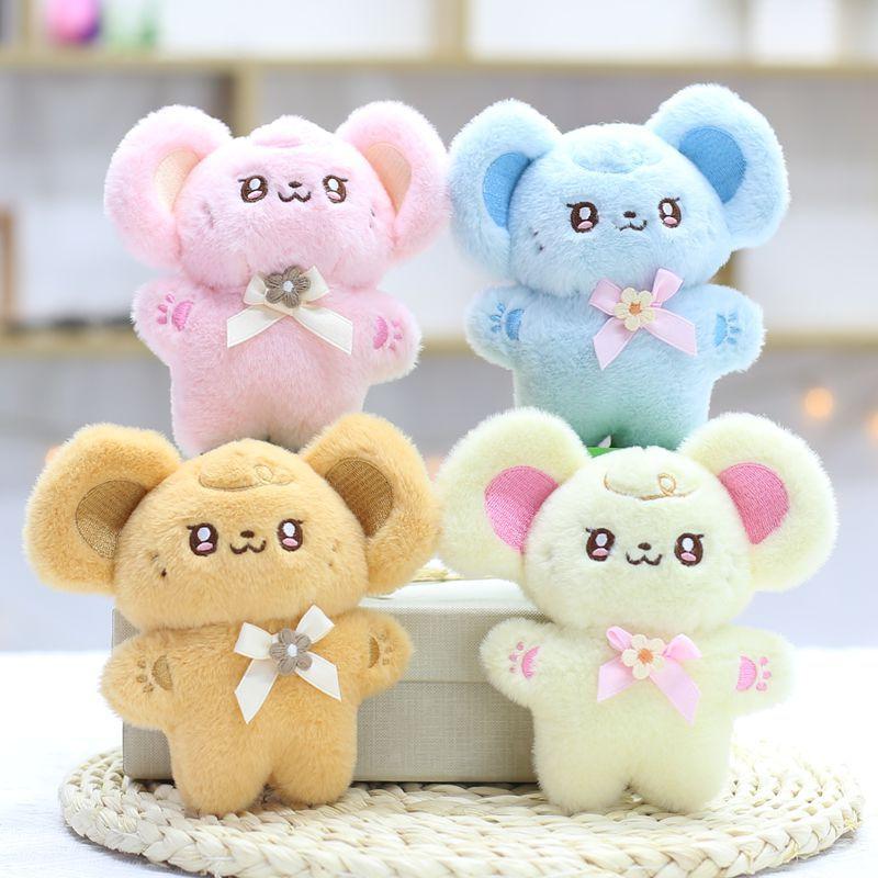 Cute Big Ear Mouse Plush Pendant Toy Doll Bag Hanging Decoration Keychain Grab Machine Doll