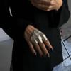 Överdrivna Oregelbundna Metallveckade Ringar För Kvinnor Vintage Minimalistisk Personlighet Ringar Smycken Gåvor