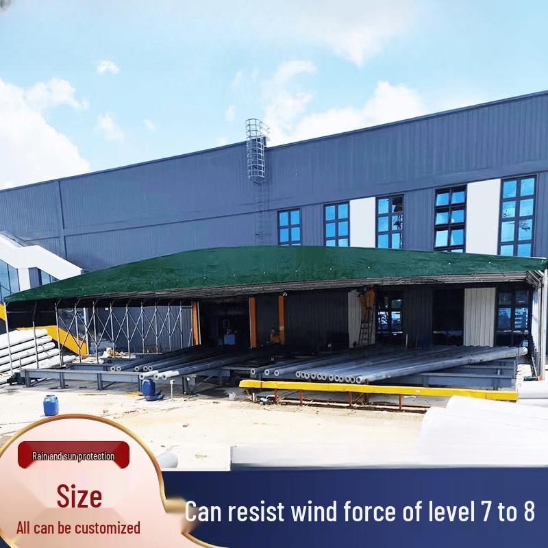 Heavy-Duty Retractable Warehouse Shed