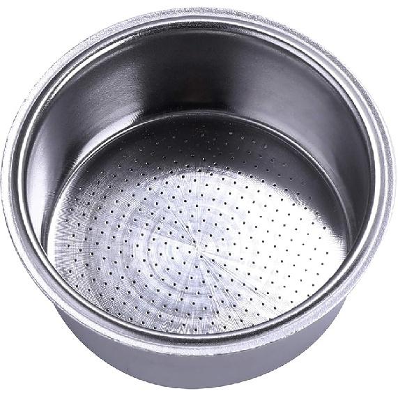 51mm Filter Basket Stainless Steel Portafilter Basket Espresso Handle Basket Compatible with Breville/Delonghi Espresso Maker,Double Cup Coffee