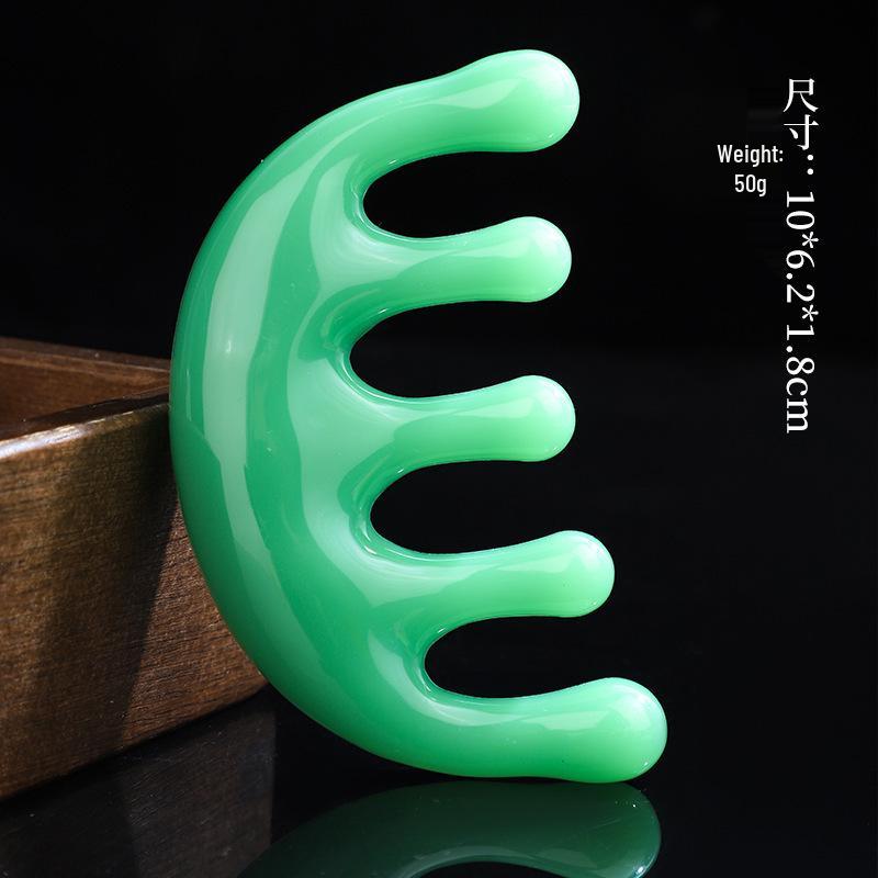 Buffalo Horn Gua Sha Board – Acupoint Scraper for Full Body and Face Meridian Massage in Beauty Salons