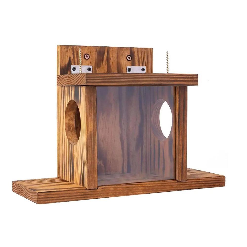 Hanging Hamster Feeding Box Durable Pet Food Dispenser Squirrel Feeder  Hummingbird