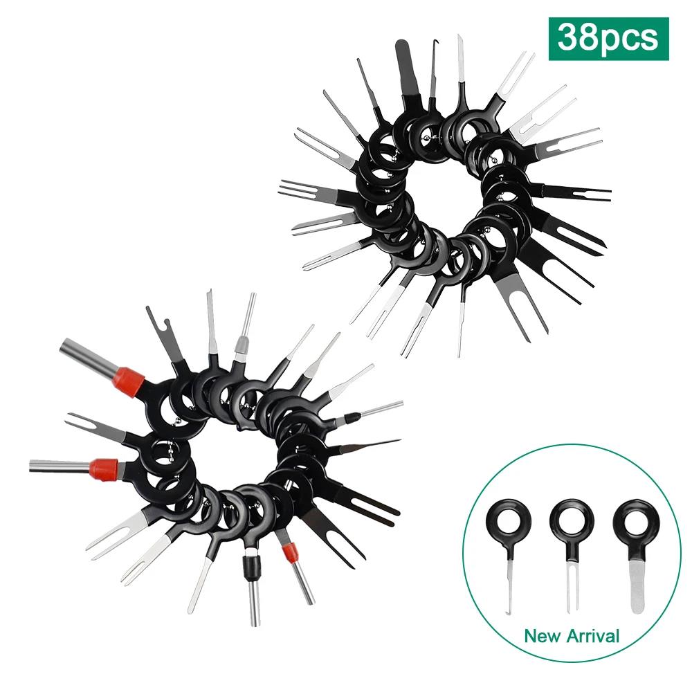 11/26/38/41 Pcs Car Terminal Removal Pin Extractor Kit Electrical Wiring Crimp Connector Car Repair Tool Plug Puller Automotive