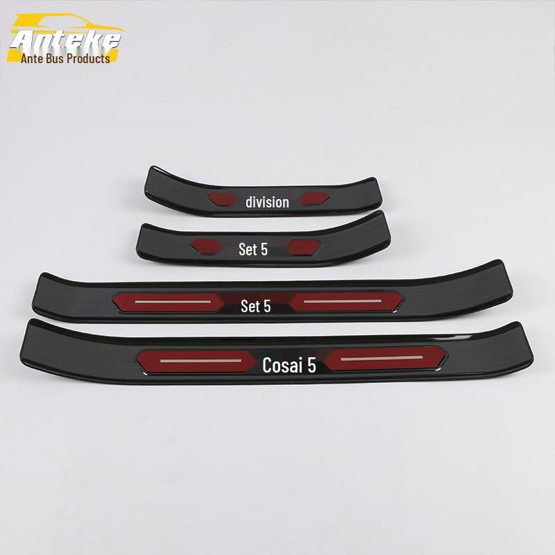 Oshan Cosay 5-Door Sill Trim & Bumper Trunk Welcome Pedal Sticker for 19 Models