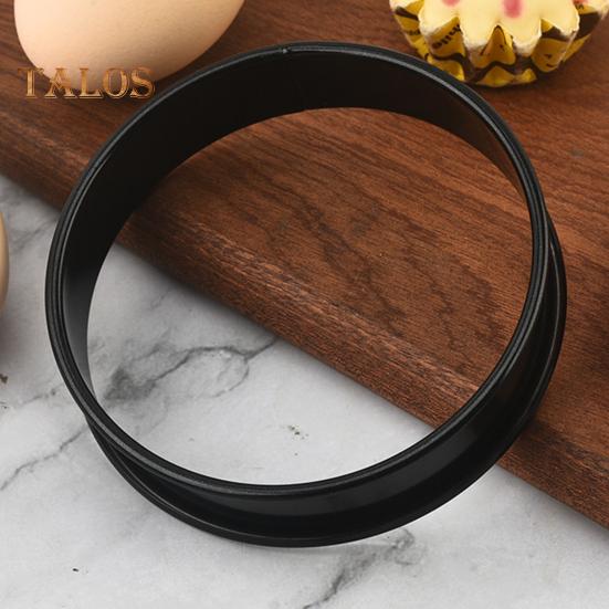 6Pcs Stainless Steel English Muffin Rings Non-Stick Coating Cake Mold for Baking Double Rolled Edge Design Food Grade 8cm 10cm Cooking Rings