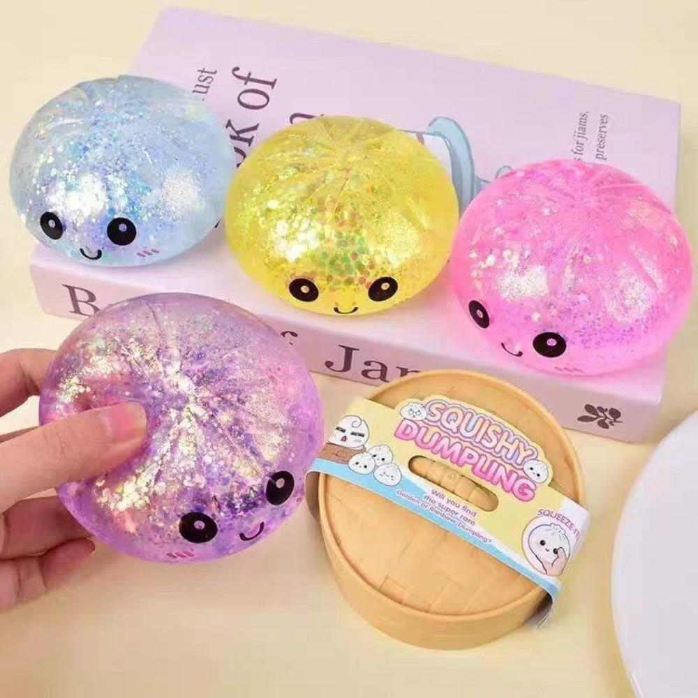 Soft Dumpling Squishy Toy Slow Rebound Reduce Pressure Toy Dumpling Squeeze Toy  Gift Giving