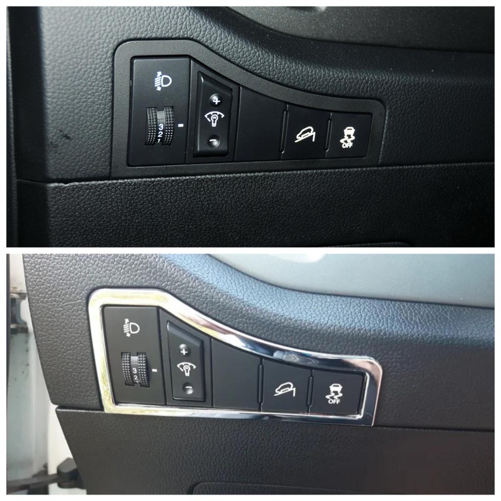 Car Headlight Switch Panel Cover Frame Sticker for Kia Sportage 3 SL 2011 2012 2013 2014 2015 LHD ABS Chrome Accessories