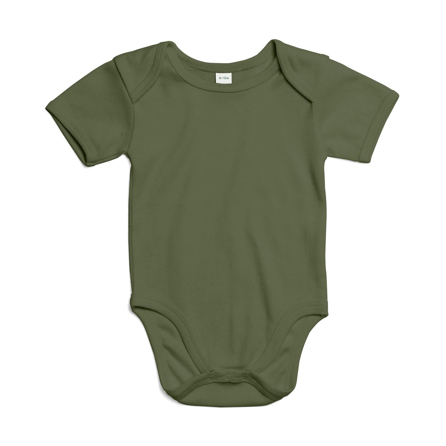 Pertemba Style Loft Babybugz Baby Effen Bodysuit 6-12 olijf