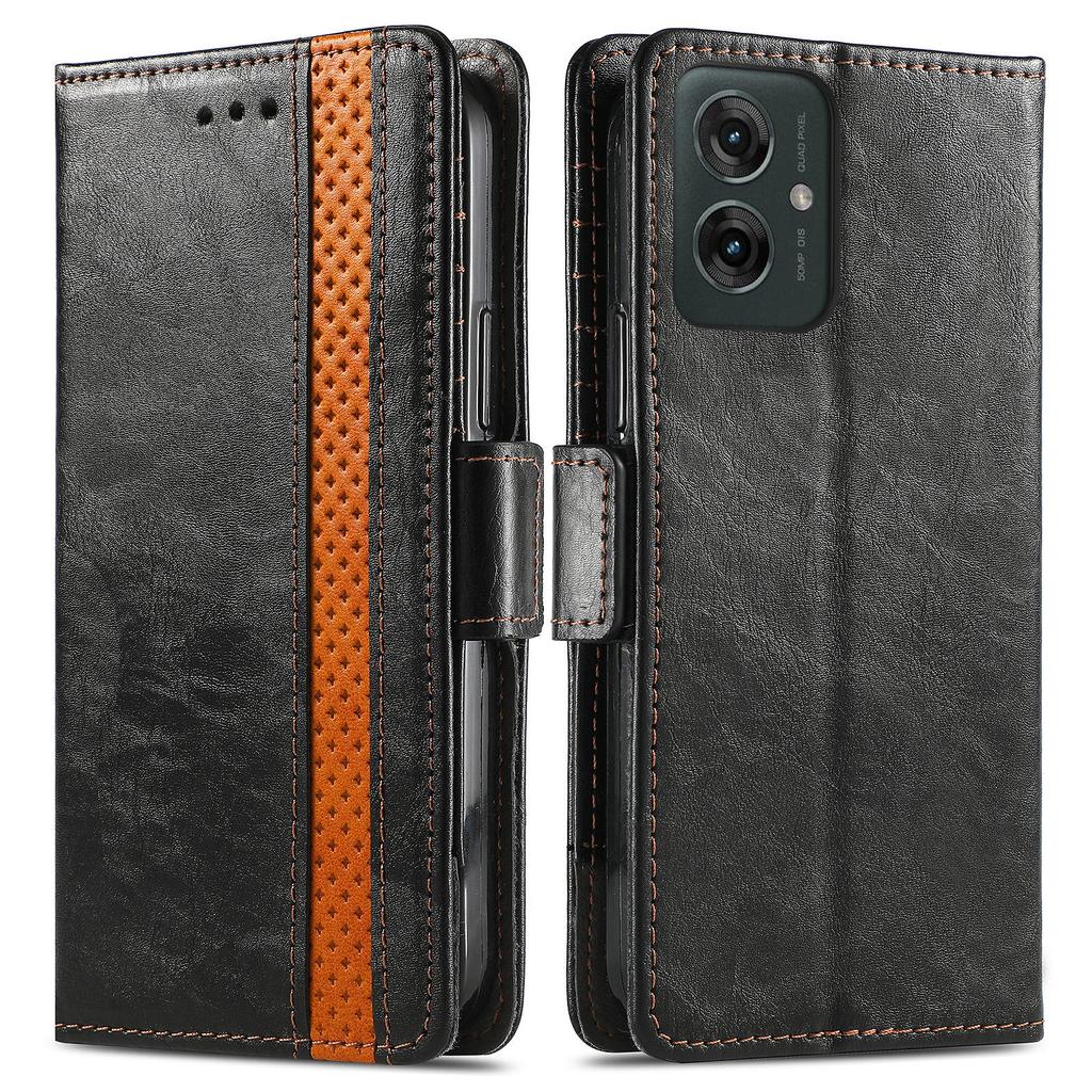 For Motorola Moto G55 5G Phone Cases CASENEO PU Leather Cover Stand with RFID Blocking Wallet