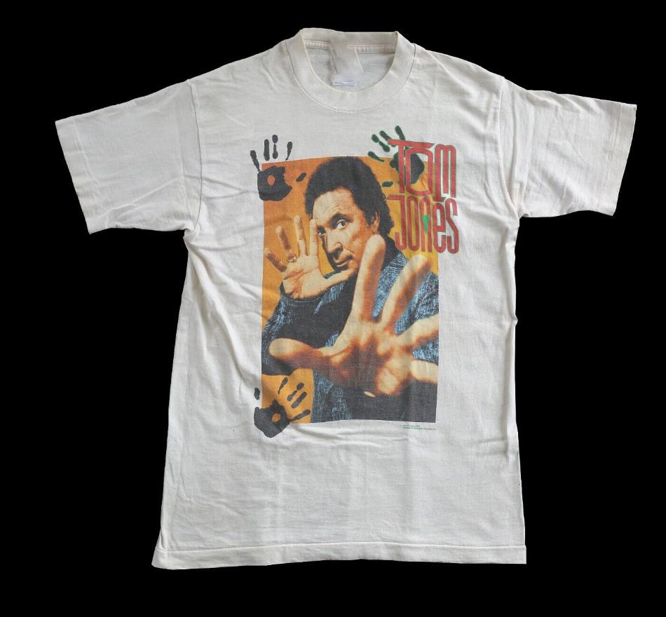 Vintage Tom Jones Shirt Kurzarm Weiß Unisex S-45XL Unisex T-Shirt