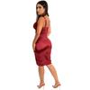 Vestido de Noche Sexy de Color Sólido con Tirantes Finos de Espagueti para Mujer Primavera-Verano