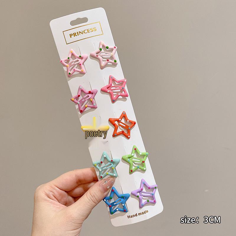 Dopamine Color Bangs Hair Clip Sideburns for Kids & Women - Duckbill Hairpin Headwear