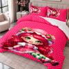 Strawberry Princess 3Pcs Bedding Set Duvet Cover With Two Pillowcases For Bedroom Home Decoration