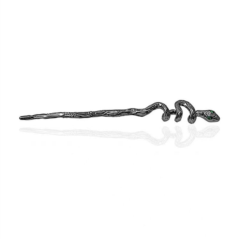 Chinese Punk Ruby Pendant Sword Hairpin Fashion Simple Modern Headdress Back Of The Head Pan Hair Ornament Fashion Retro New