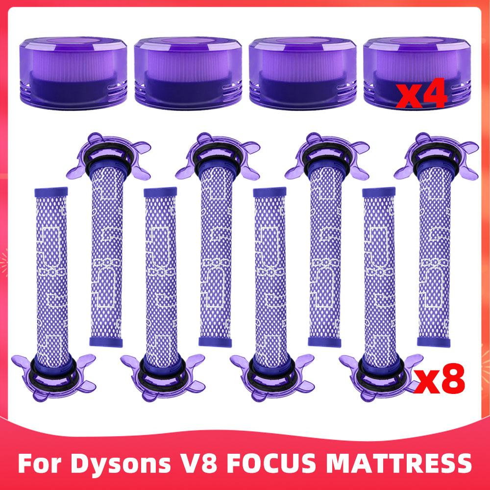 Fit For ( Dyson V8 FOCUS MATTRESS ) Pre Post Filter Vacuum Cleaner Replacement Parts Accessory