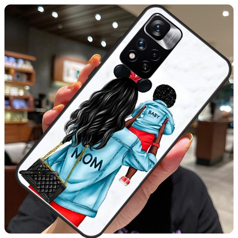 Super Mom Baby Girl Son Daughter Case For Redmi Note 12 Pro Cover For Redmi Note 10 8 9 11 Pro 8T 9S 10S 11S 12S 9C 10C 12C