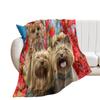 West Highland Terrier Terrier Fleece Blanket Cute Westies Dog Throw Blanket Super Soft Warm Flannel Blanket for Couch Bed Decor
