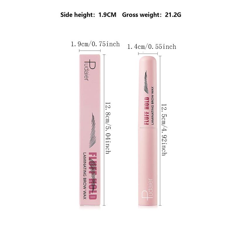 Natural 3D Eyebrow Gel with Dual-ended Brush, Brow Comb, Transparent Brow Gel for Shaping and Styling Eyebrows