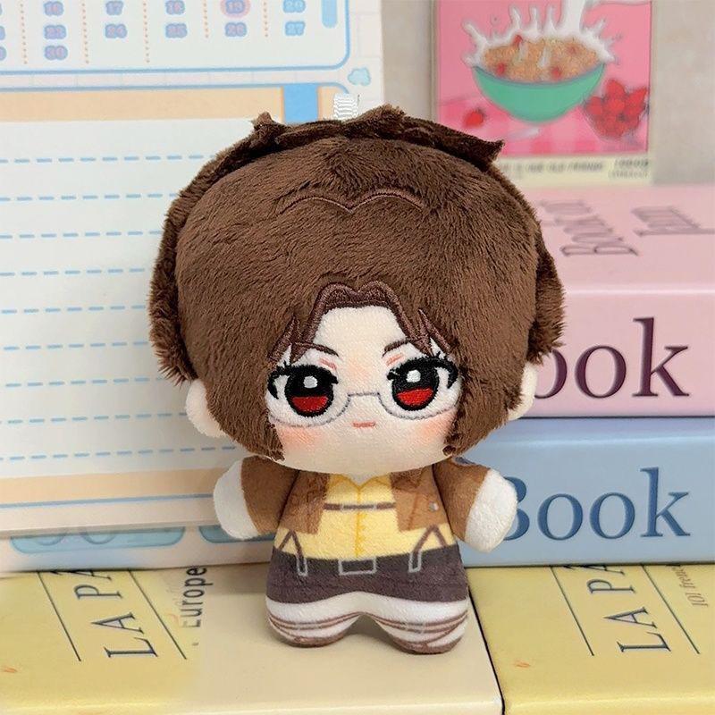 10cm Eren Jaeger Plush Toy Pendant Anime Attack on Titan Plushie Doll XMAS Mikasa Ackerman Keychain Dolls Pendant Birthday Gift