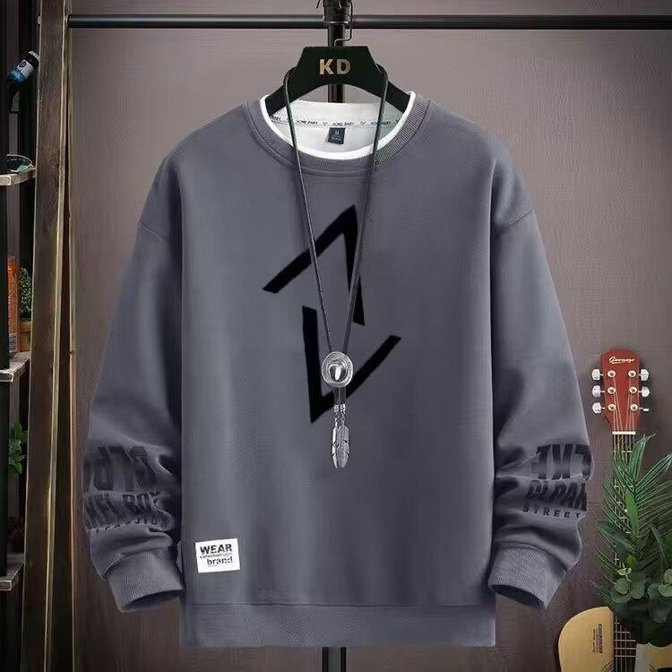 Spring Autumn Men Clothing Sweatshirt Harajuku O-Neck Long Sleeve Sweatshirt Men Casual Streetwear Hoodies Men