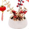 Artificial Potted Flower Bonsai Chinese Year Ornaments for Garden Dining Room