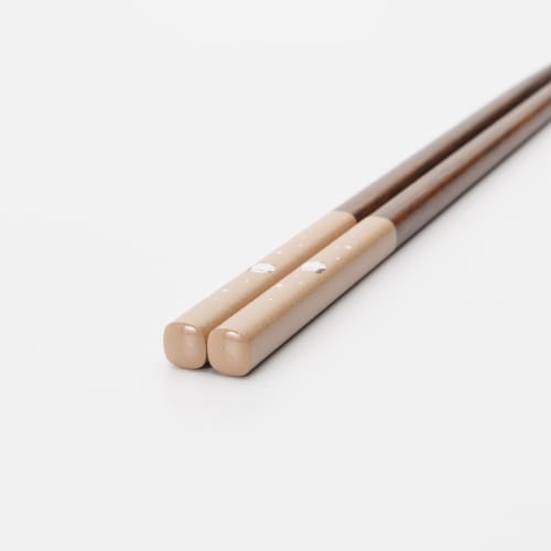 Sunlife Chopsticks, Dishwasher Safe, Adult, Long, Cute, 22.5cm, Shimaenaga (Long-tailed Tit) Design, Natural Wood, Brown, Made in Japan, H-06758