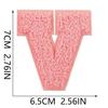 Xiao Tian Colorful 7cm Chenille A-Z Alphabet Embroidered Cloth Patch for Bags