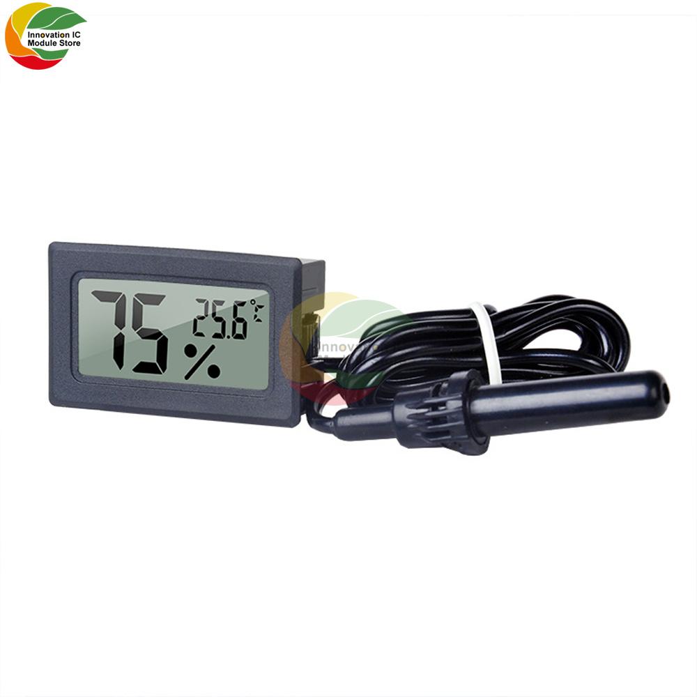 FY-12 Embedded Electronic Thermo-hygrometer Mini Home Digital Thermo-hygrometer 1 Meter Wire Embedded Poultry Incubator Etc