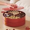 8-Compartment Nut Serving Tray 2 Layers Biscuit Fruit Plate Candy Box  Spring Festival