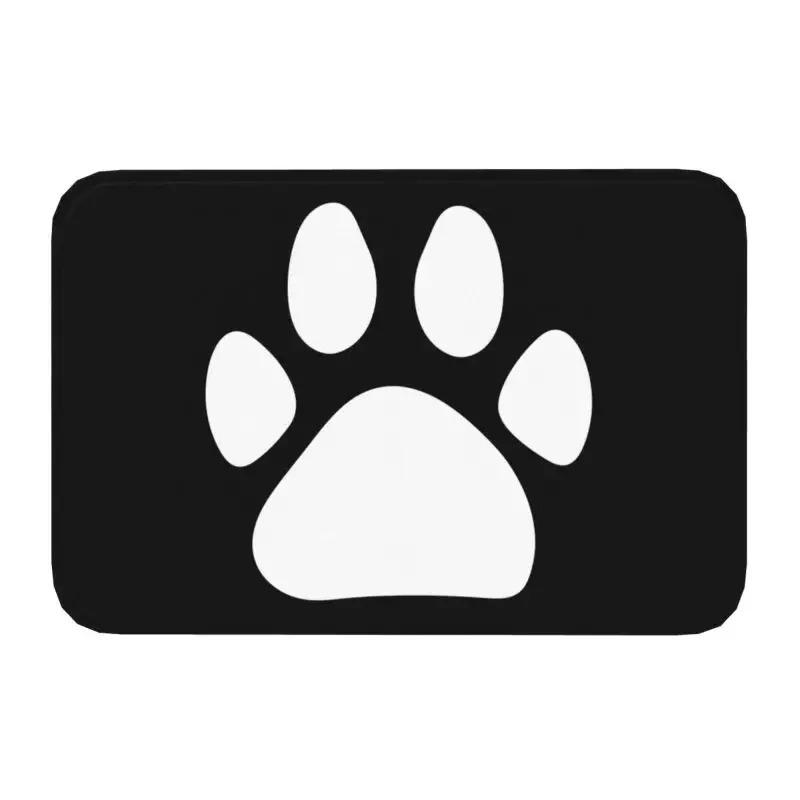 Colorful Dog Paw Pattern Welcome Entrance Door Mat Non Slip Rugs for Bedroom Decor Home Living Room Decoration Kitchen Floor Mat