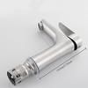 Wash basin sink 304 stainless steel hot and cold faucet brushed single handle single hole bathroom basin faucet