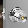 With Keys Door Handle Stainless Steel Round Rotation Lock Universal Interior Lock  Bathroom