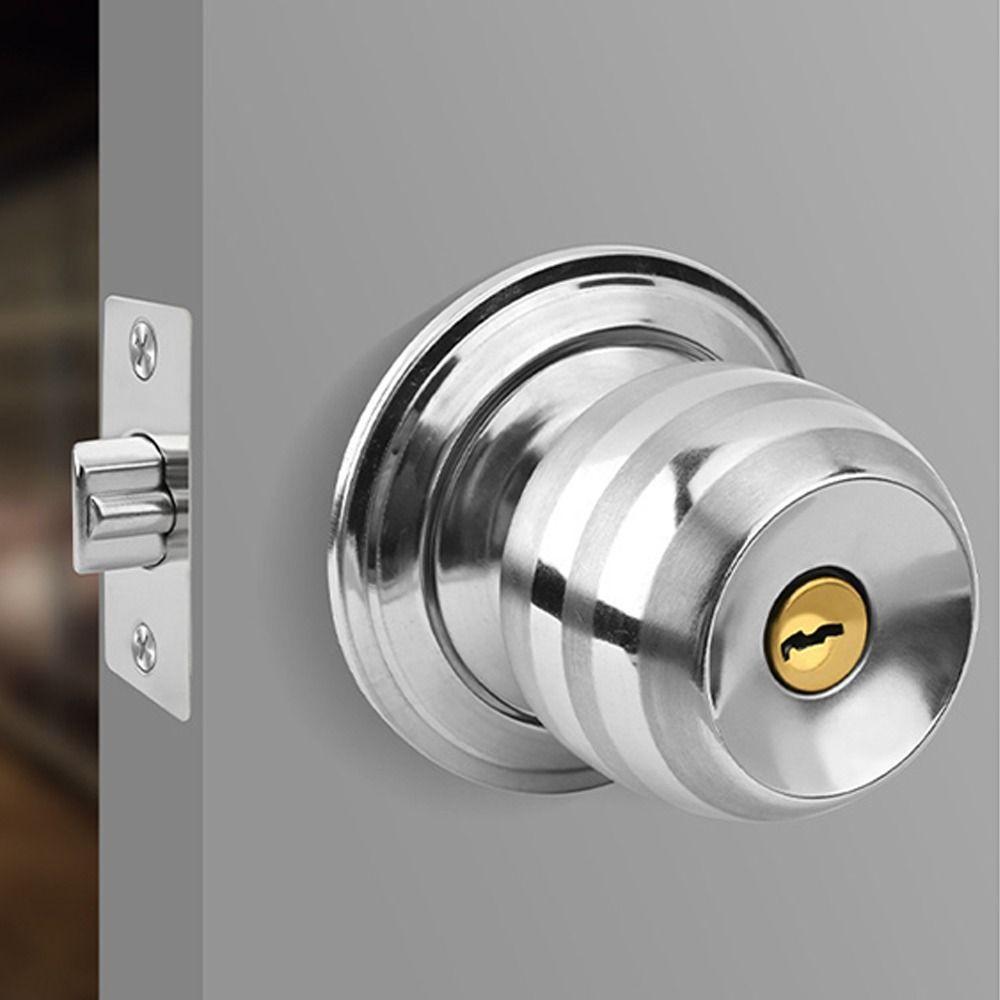 Doorknobs Entrance Door Lock Stainless Steel Interior Lock Lock Mechanism Door Handle  Bedroom