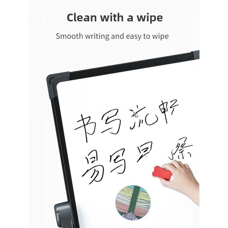 Foldable 360 Degrees Magnetic Whiteboard Premium Magnetic Standing White Board Dual-side Notice Board Writing Boards Stands