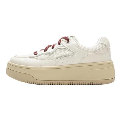 Li Ning Cheese 2.0 Minimalist Comfortable Shock Absorption Low-Top Sneakers Women Sneakers Off-White AGCV348-1