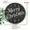 Vintage Merry Christmas Metal Sign Snowflake Tin Plaque Home Wall Decor Rustic Holiday Gift