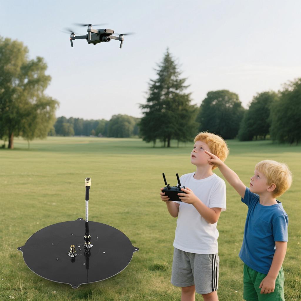 Triple Feed Patch Antenna 14DBi Image Transmitter Antenna Directional Circular Polarization Antenna for Drone Accessories